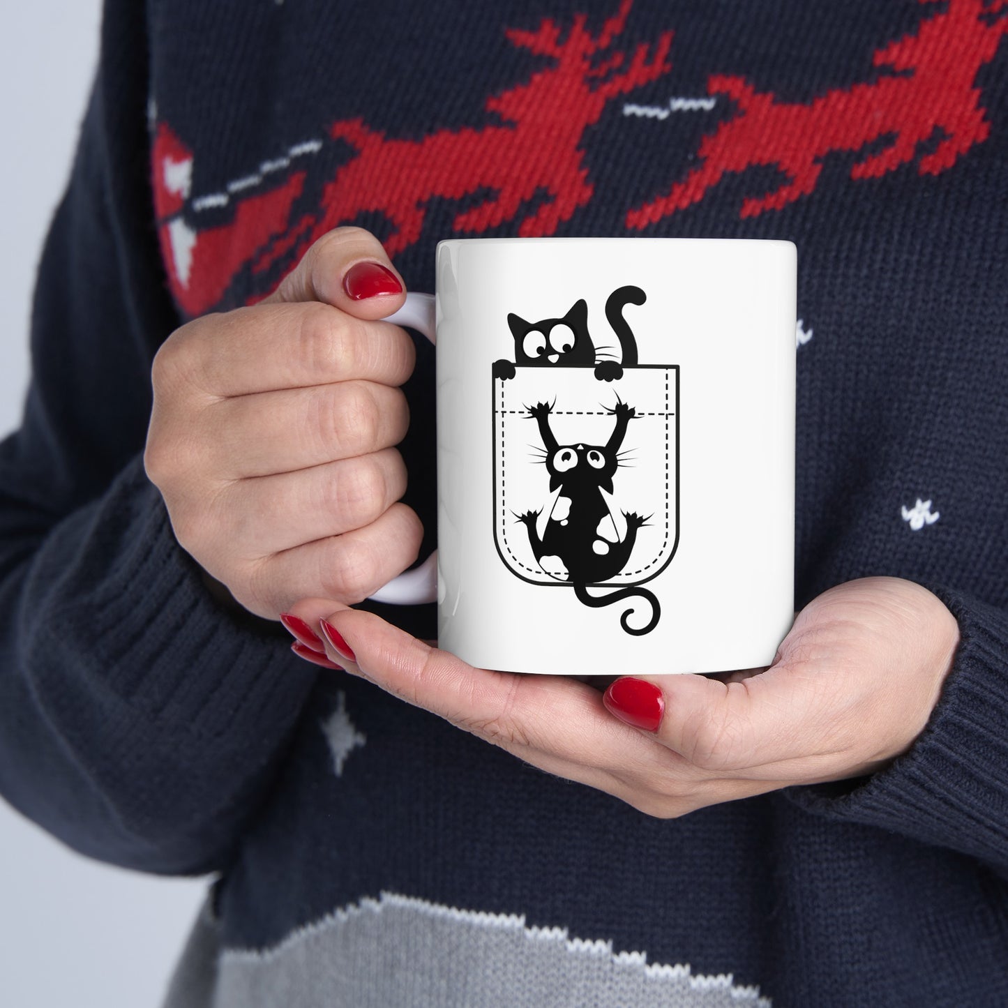 Mug - Cat falling