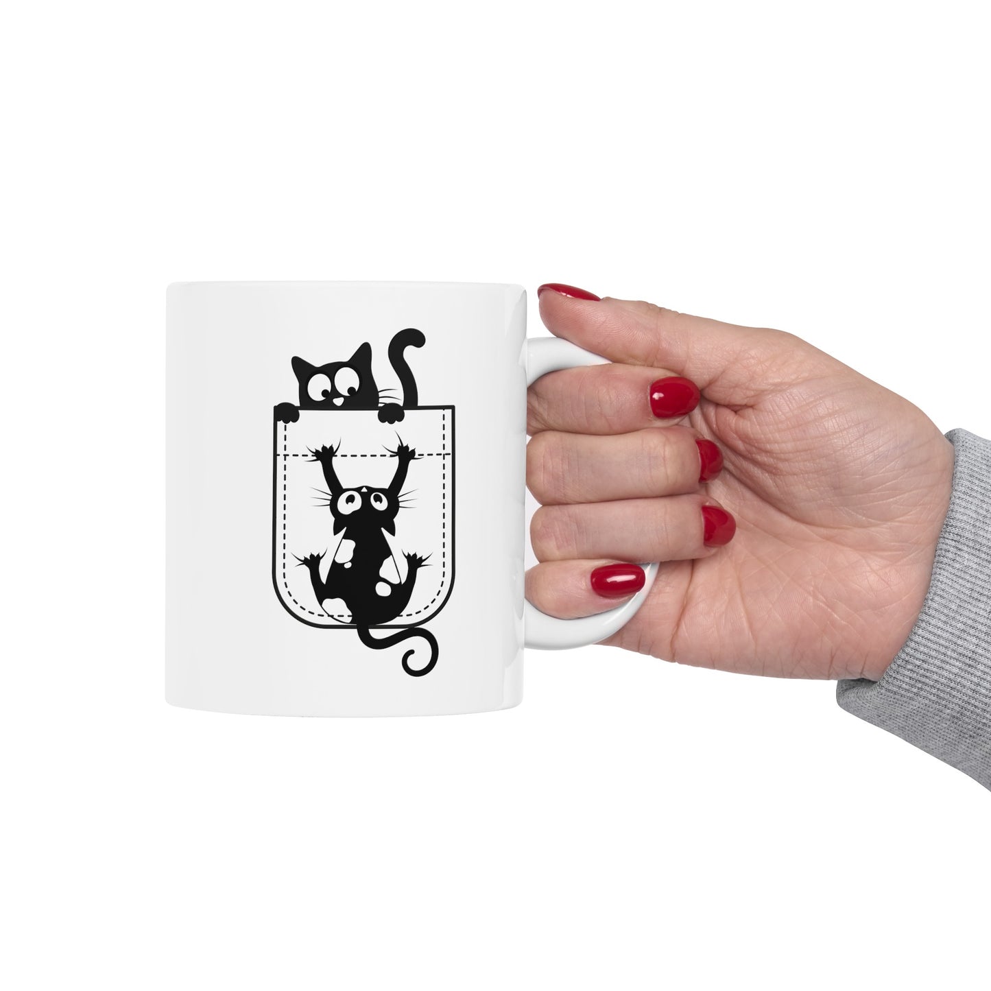 Mug - Cat falling