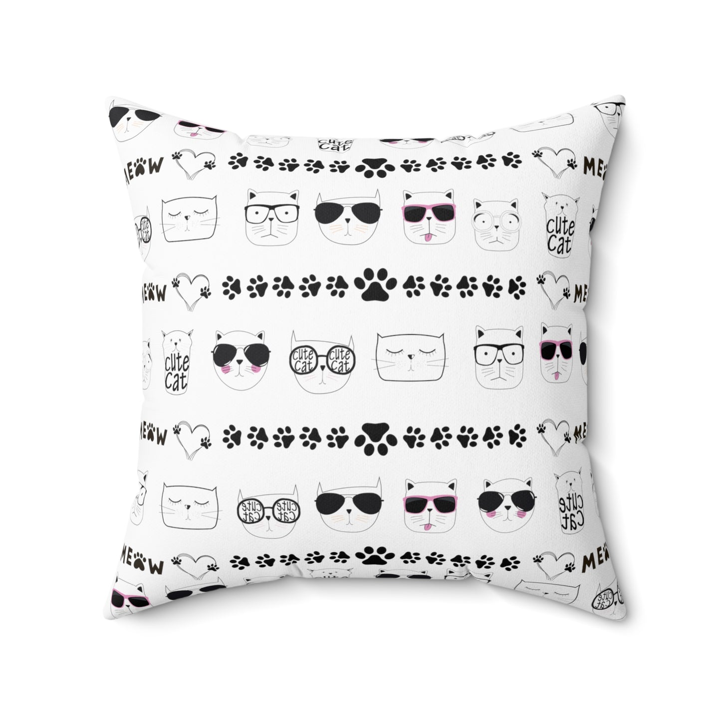 Square Pillow - Cat face