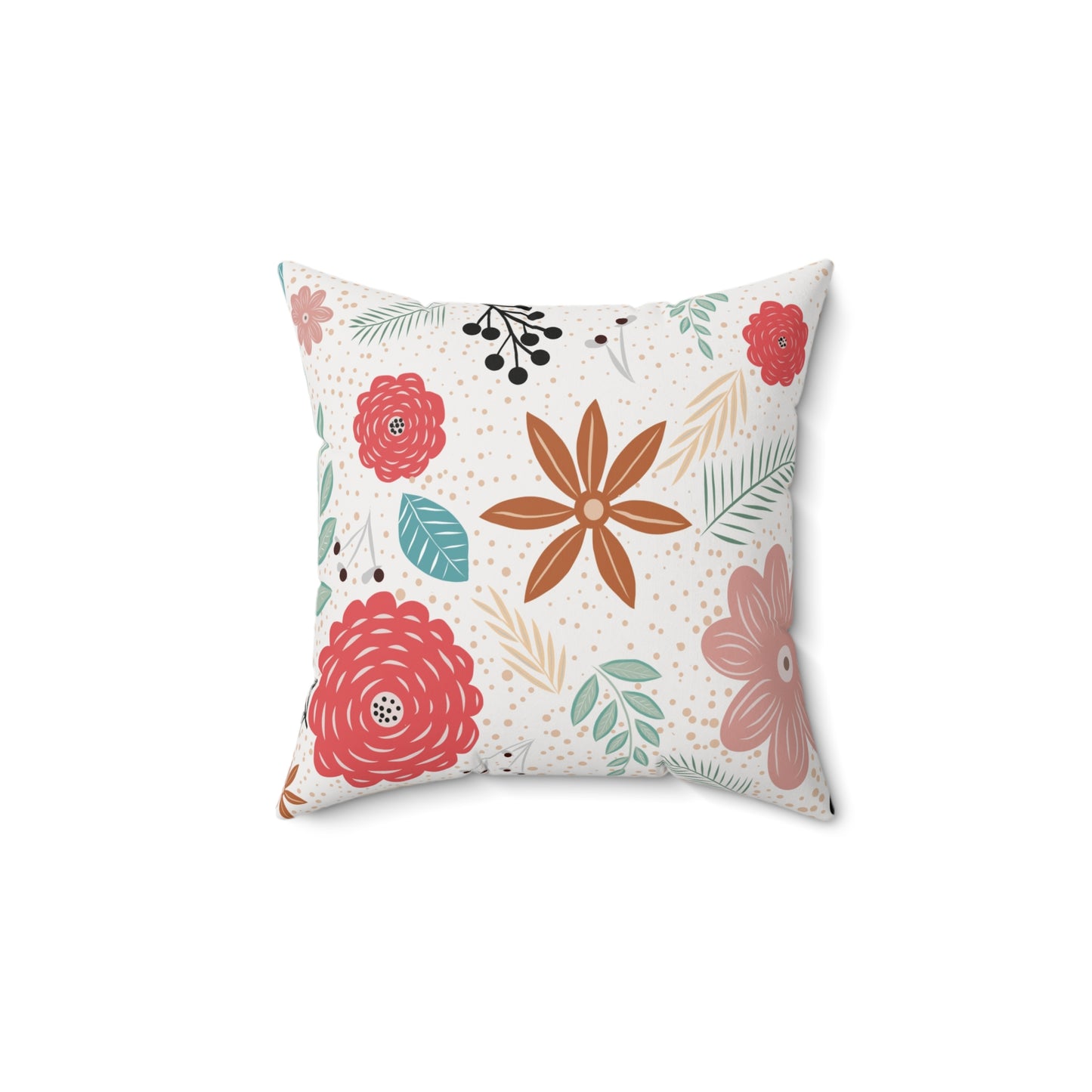 Square Pillow - Flower Pattern