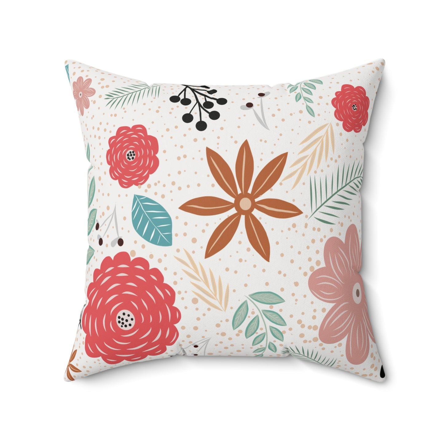 Square Pillow - Flower Pattern