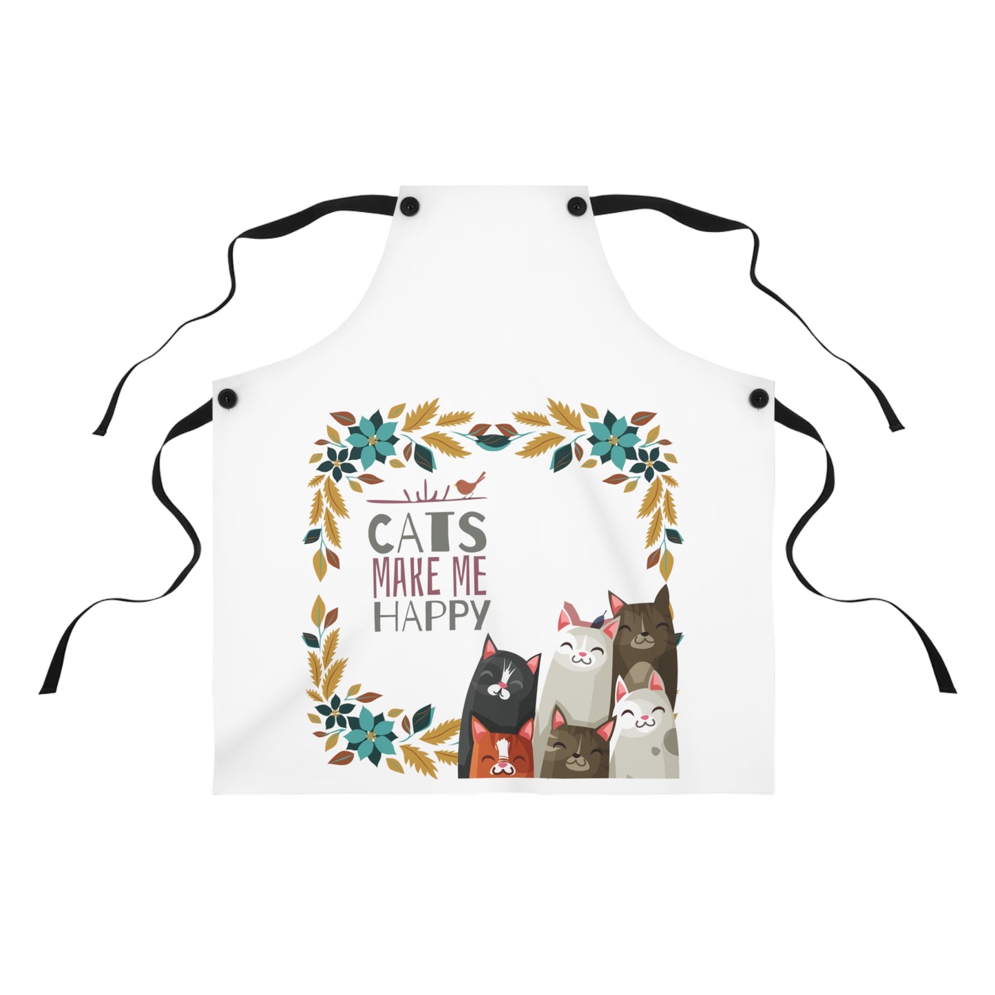 Apron - Cats Make Me Happy