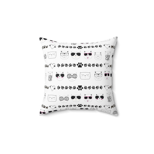 Square Pillow - Cat face