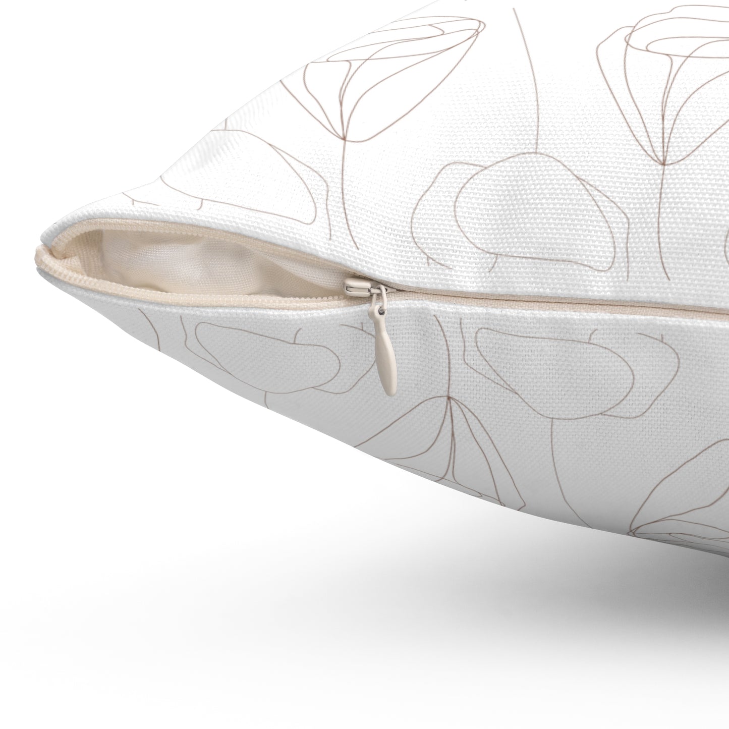 Square Pillow - Flower Outline