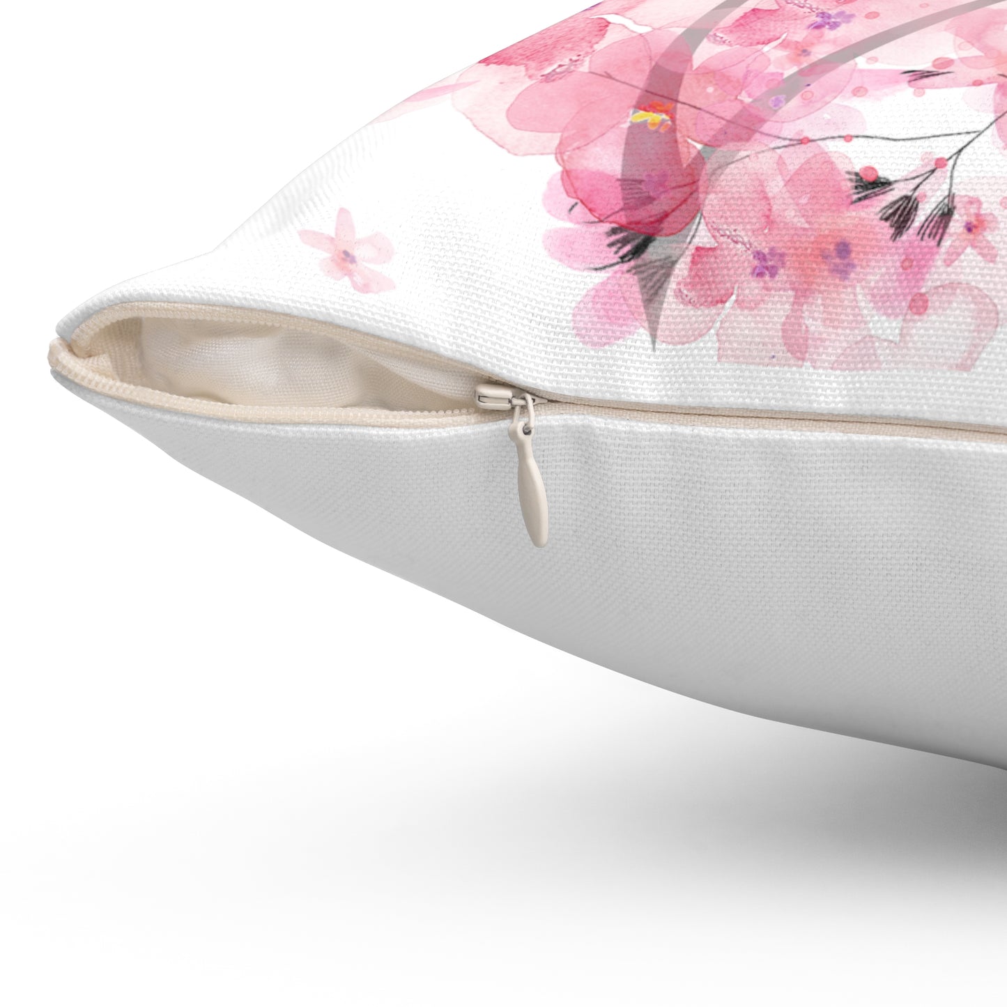Square Pillow - Woman Side View