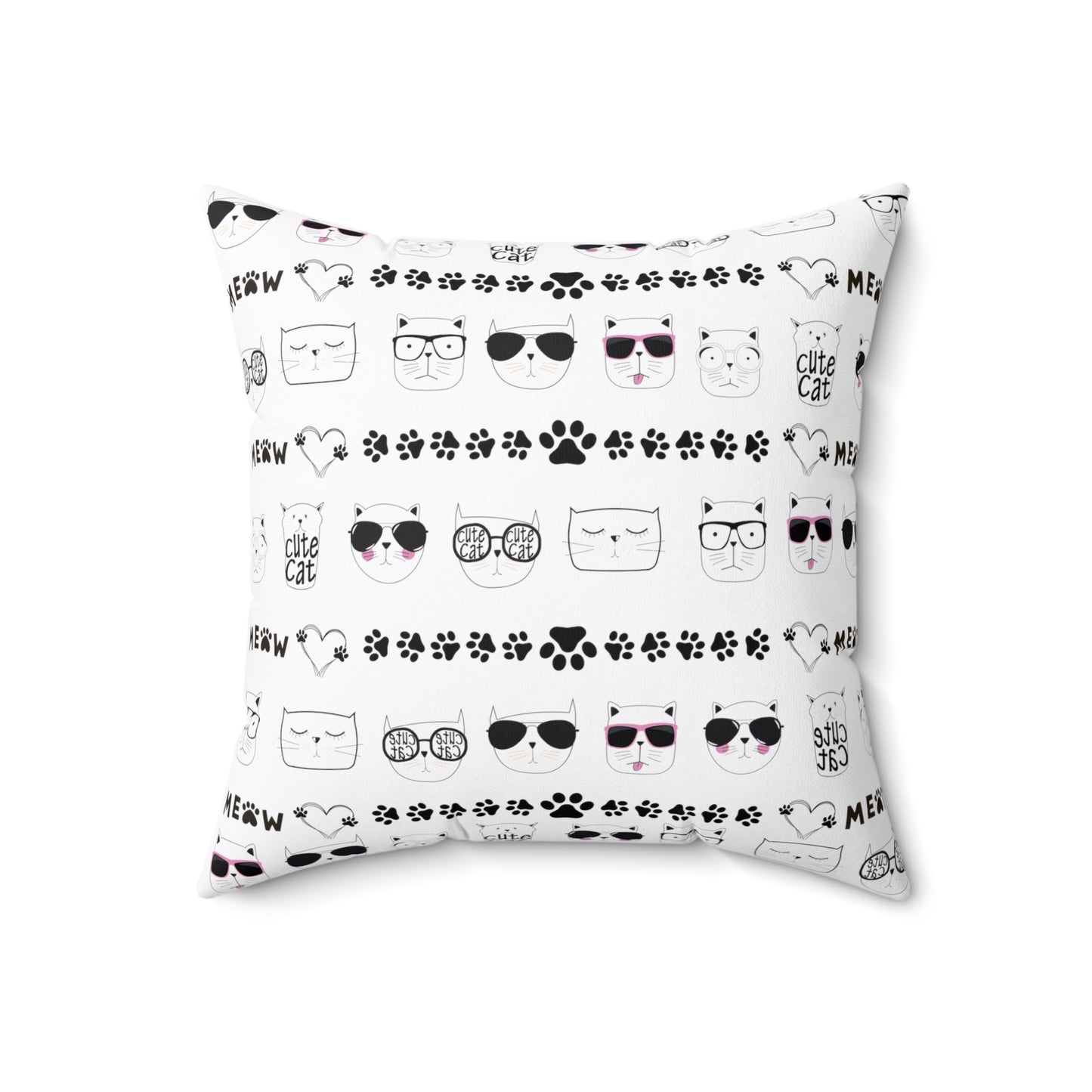 Square Pillow - Cat face
