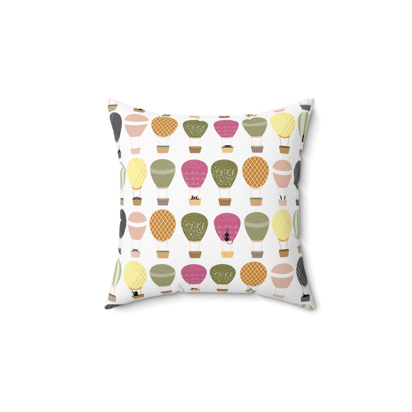 Square Pillow - Hot Air Balloon