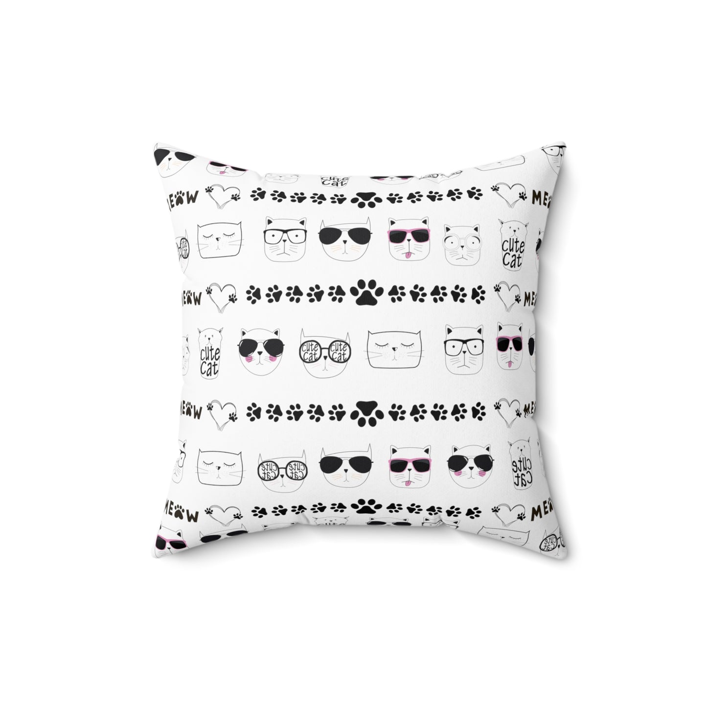 Square Pillow - Cat face