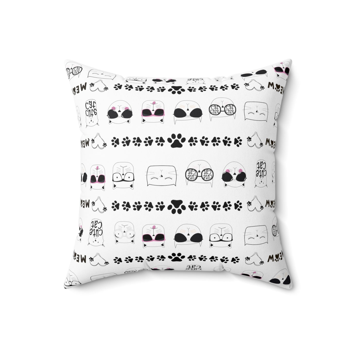 Square Pillow - Cat face