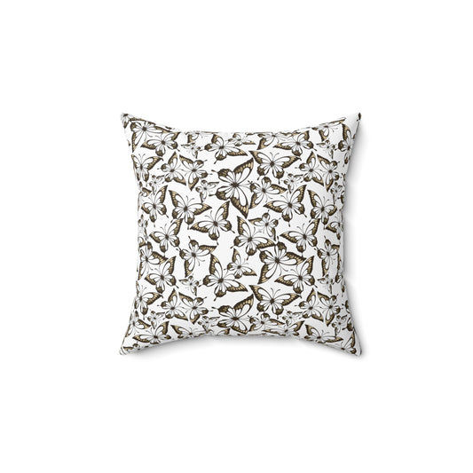 Square Pillow - Butterfly Pattern
