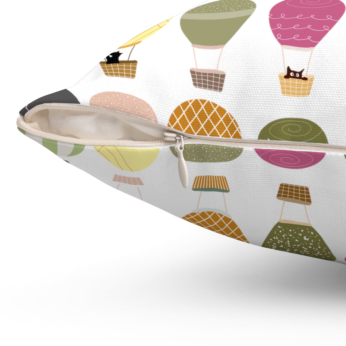 Square Pillow - Hot Air Balloon