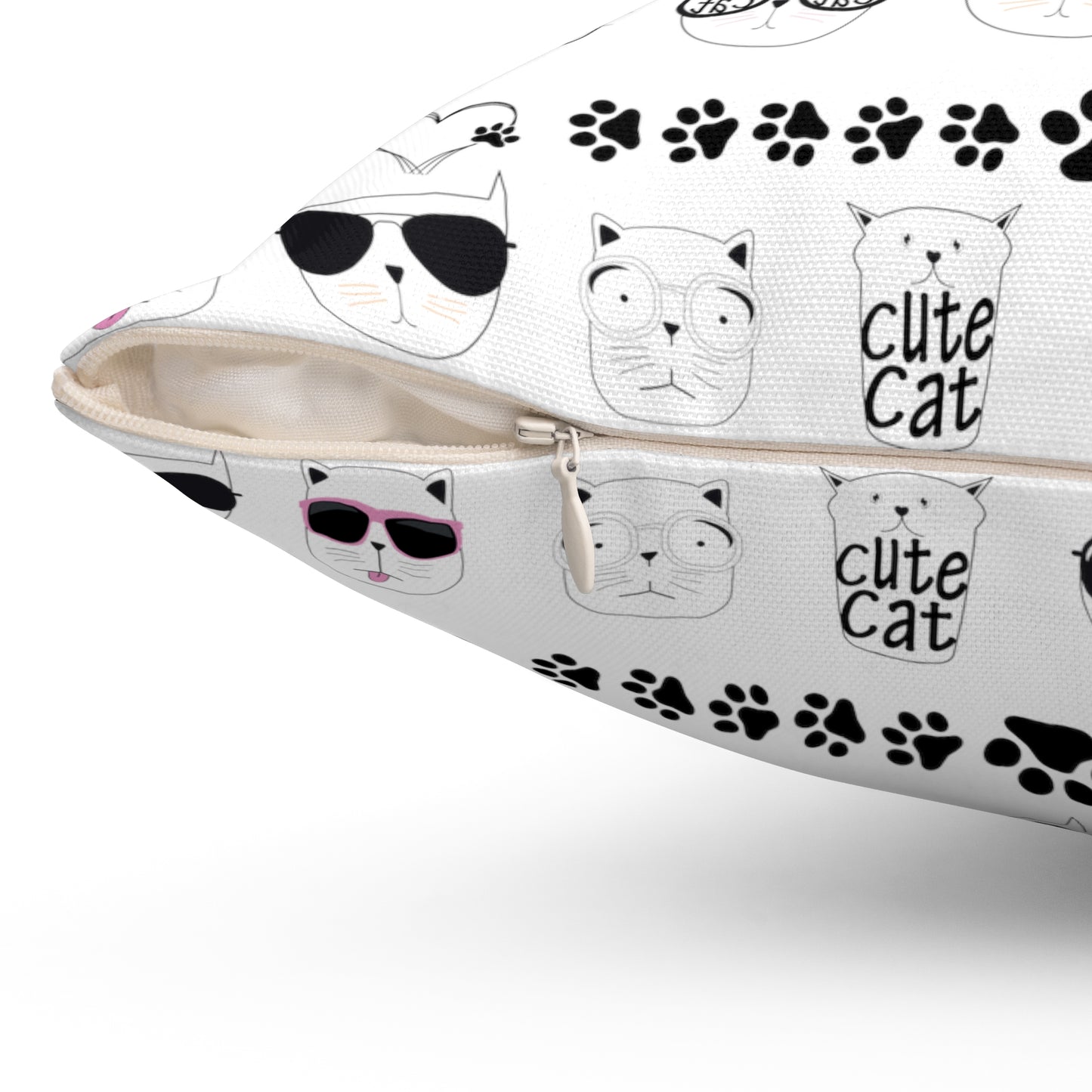 Square Pillow - Cat face