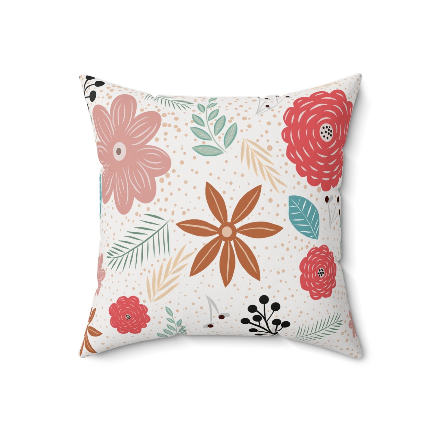 Square Pillow - Flower Pattern