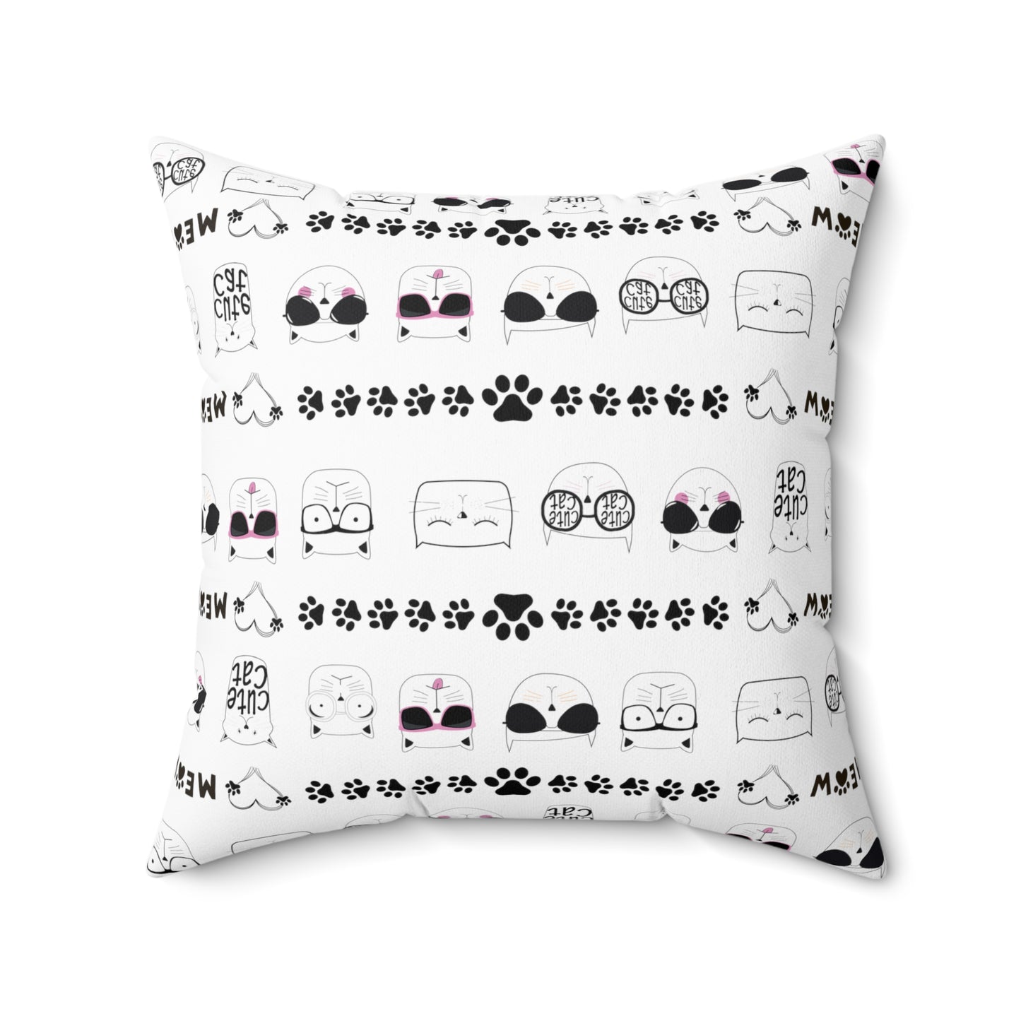 Square Pillow - Cat face