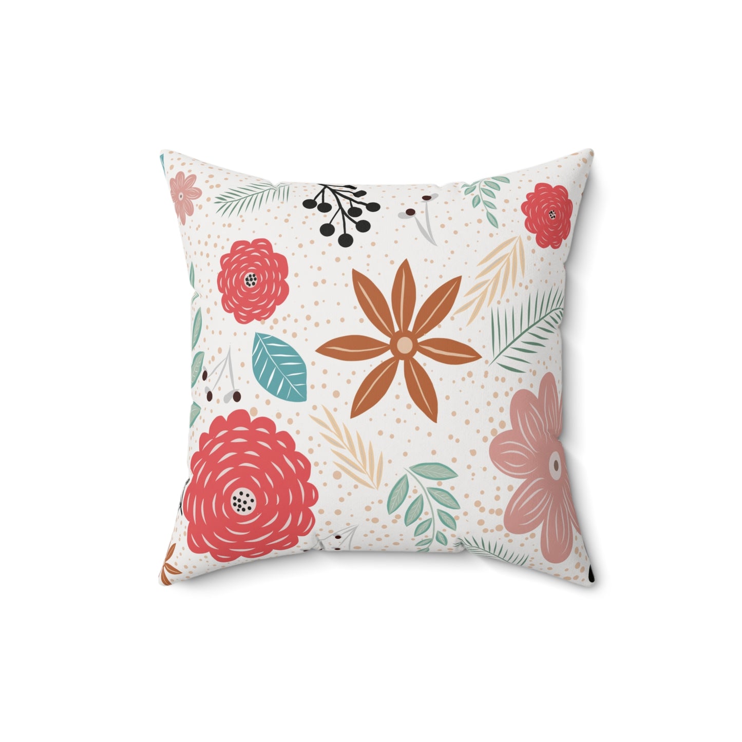 Square Pillow - Flower Pattern