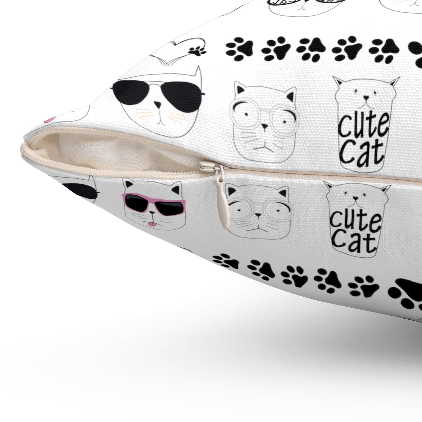 Square Pillow - Cat face